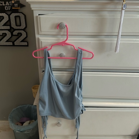 Blue crop top - Picture 1 of 3